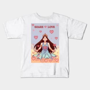 Share love Kids T-Shirt